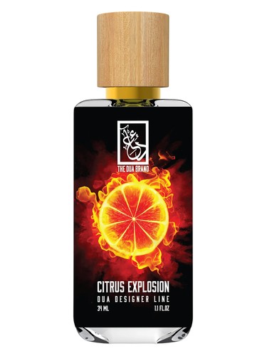 The Dua Brand Citrus Explosion fragrance bottle