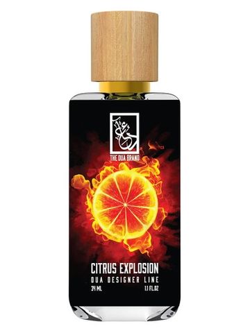 The Dua Brand Citrus Explosion fragrance bottle