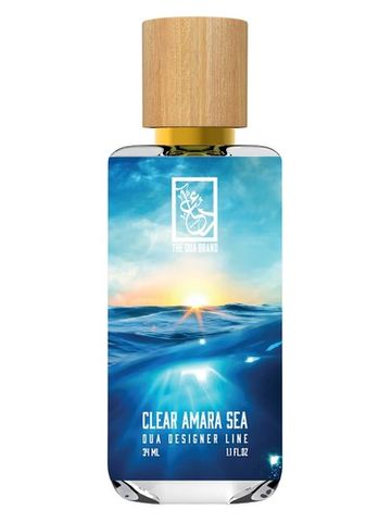 The Dua Brand Clear Amara Sea fragrance bottle