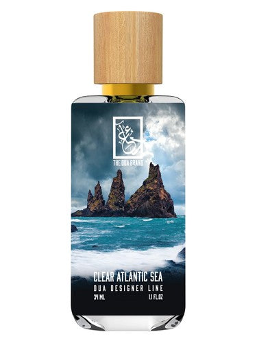 The Dua Brand Clear Atlantic Sea fragrance bottle