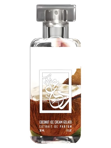 The Dua Brand Coconut Ice Cream Gelato fragrance bottle