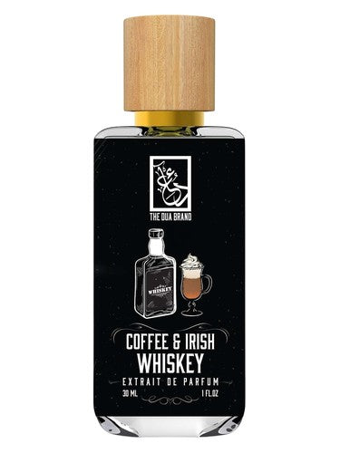 The Dua Brand Coffee & Irish Whiskey fragrance bottle