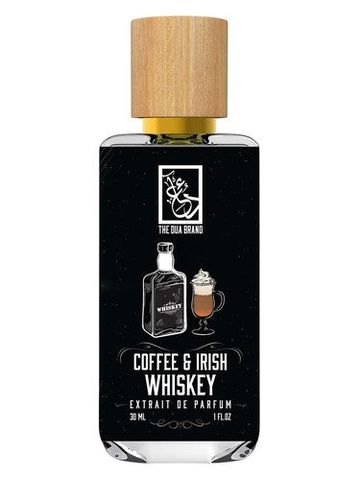 The Dua Brand Coffee & Irish Whiskey fragrance bottle