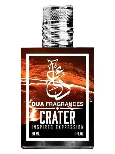 The Dua Brand Crater fragrance bottle