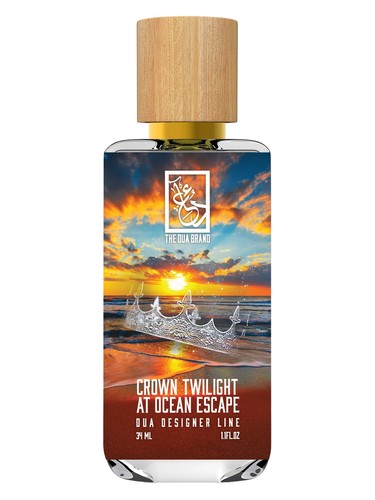 The Dua Brand Crown Twilight At Ocean Escape fragrance bottle