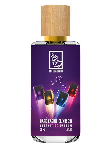 The Dua Brand Dark Casino Elixir 2.0 fragrance bottle