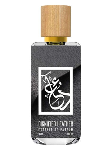 The Dua Brand Dignified Leather fragrance bottle