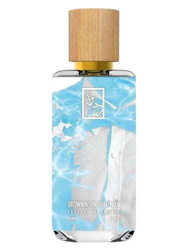 The Dua Brand Drowning In Bleu Tux fragrance bottle