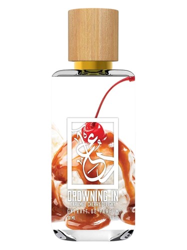 The Dua Brand Drowning in Caramel Cherry Delight fragrance bottle