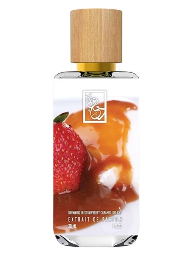 The Dua Brand Drowning In Strawberry Caramel Delight fragrance bottle