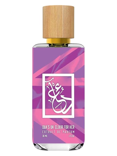 The Dua Brand Dua’s UK Elixir For Her fragrance bottle