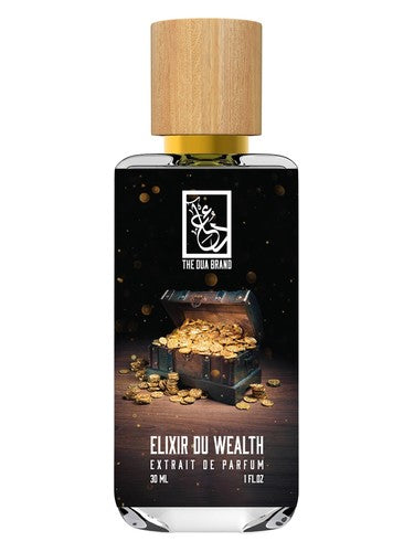 The Dua Brand Elixir Du Wealth fragrance bottle