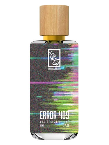 The Dua Brand Error 409 fragrance bottle