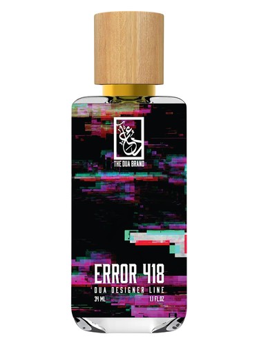 The Dua Brand Error 418 fragrance bottle