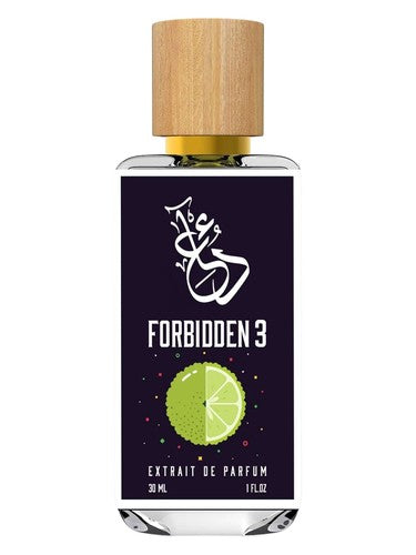 The Dua Brand Forbidden 3 fragrance bottle