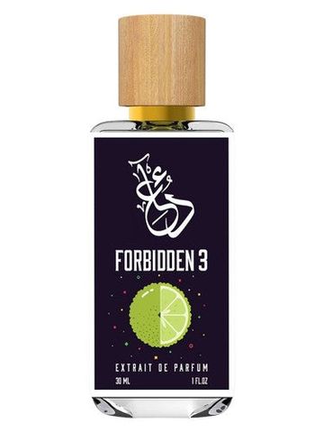 The Dua Brand Forbidden 3 fragrance bottle