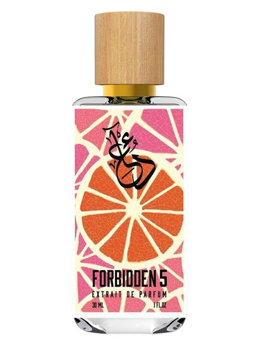 The Dua Brand Forbidden 5 fragrance bottle