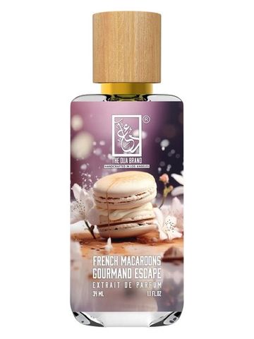 The Dua Brand French Macaroons Gourmand Escape fragrance bottle