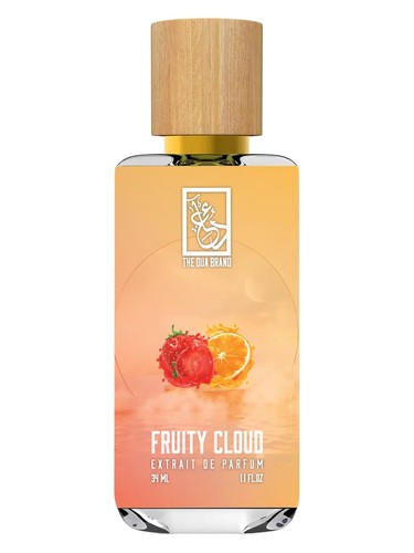 The Dua Brand Fruity Cloud fragrance bottle