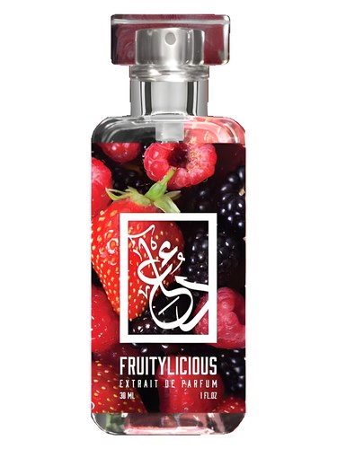 The Dua Brand Fruitylicious fragrance bottle