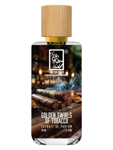 The Dua Brand Golden Swirls Of Tobacco fragrance bottle