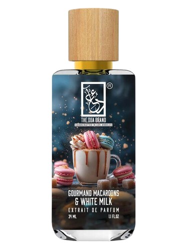 The Dua Brand Gourmand Macaroons & White Milk fragrance bottle