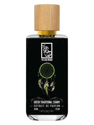 The Dua Brand Green Traditional Charm fragrance bottle