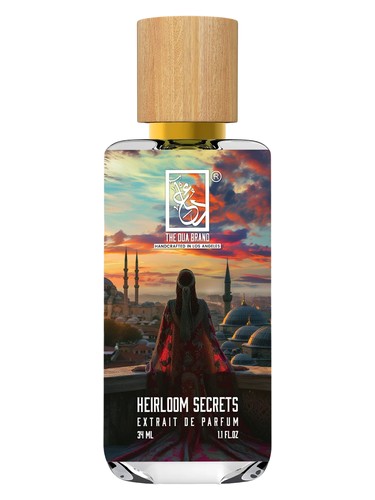 The Dua Brand Heirloom Secrets fragrance bottle