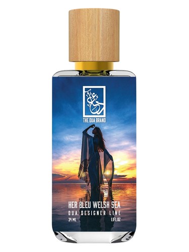 The Dua Brand Her Bleu Welsh Sea fragrance bottle