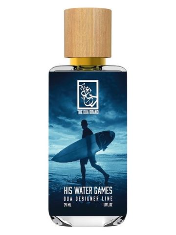 The Dua Brand His Water Games fragrance bottle