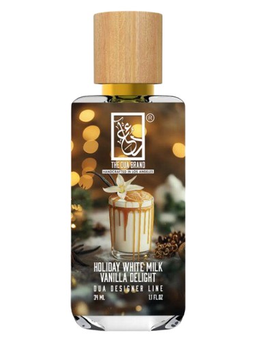 The Dua Brand Holiday White Milk Vanilla Delight fragrance bottle