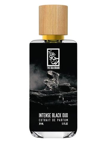 The Dua Brand Intense Black Oud fragrance bottle