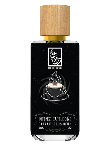 The Dua Brand Intense Cappuccino fragrance bottle