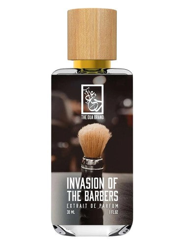 The Dua Brand Invasion of the Barbers fragrance bottle