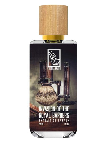 The Dua Brand Invasion of the Royal Barbers fragrance bottle