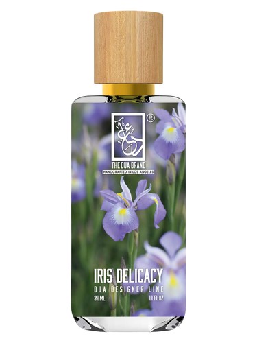 The Dua Brand Iris Delicacy fragrance bottle
