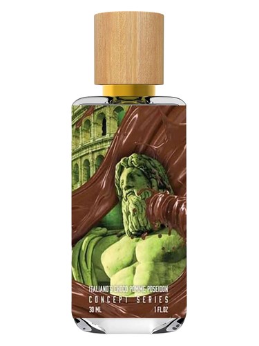 The Dua Brand Italiano’s Choco Pomme Poseidon fragrance bottle