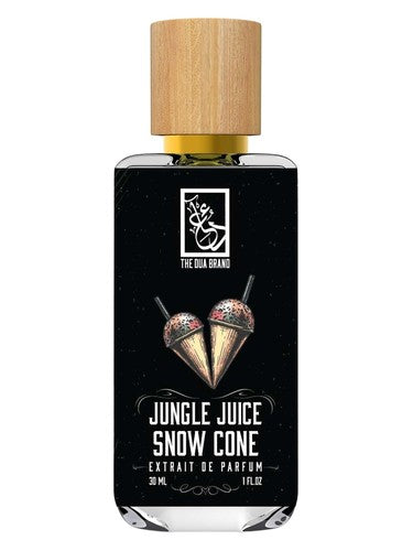 The Dua Brand Jungle Juice Snow Cone fragrance bottle
