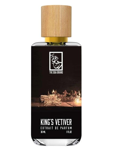 The Dua Brand King's Vetiver fragrance bottle