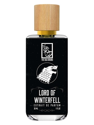 The Dua Brand Lord of Winterfell fragrance bottle