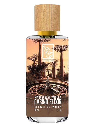 The Dua Brand Madagascar Vanilla Casino Elixir fragrance bottle