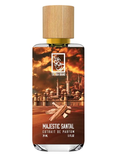 The Dua Brand Majestic Santal fragrance bottle