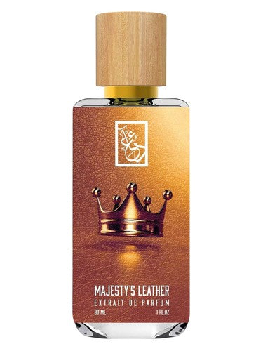 The Dua Brand Majesty’s Leather fragrance bottle