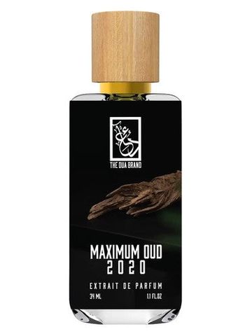 The Dua Brand Maximum Oud 2020 fragrance bottle