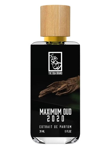 The Dua Brand Maximum Oud 2020 fragrance bottle