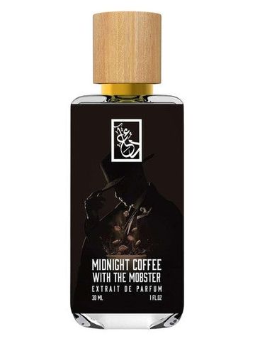 The Dua Brand Midnight Coffee with the Mobster fragrance bottle