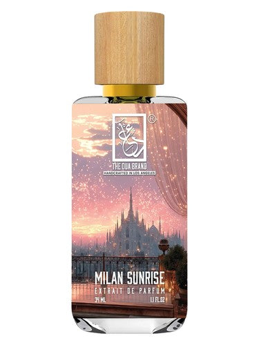 The Dua Brand Milan Sunrise fragrance bottle