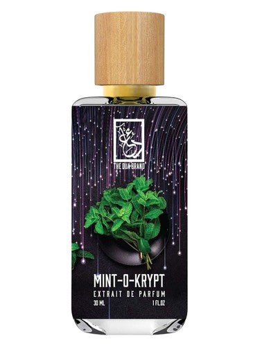 The Dua Brand Mint-O-Krypt fragrance bottle