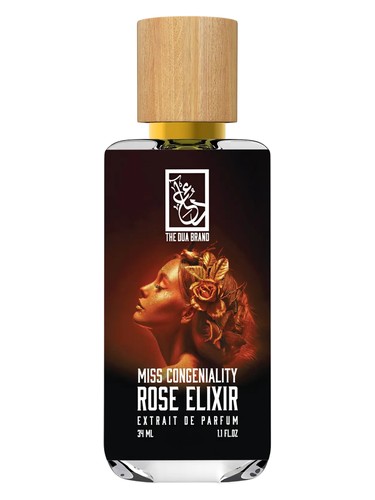 The Dua Brand Miss Congeniality Rose Elixir fragrance bottle