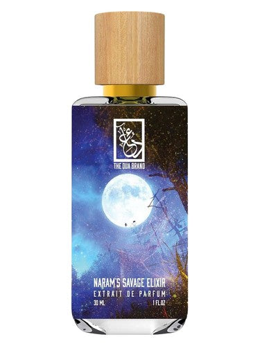 The Dua Brand Naram's Savage Elixir fragrance bottle